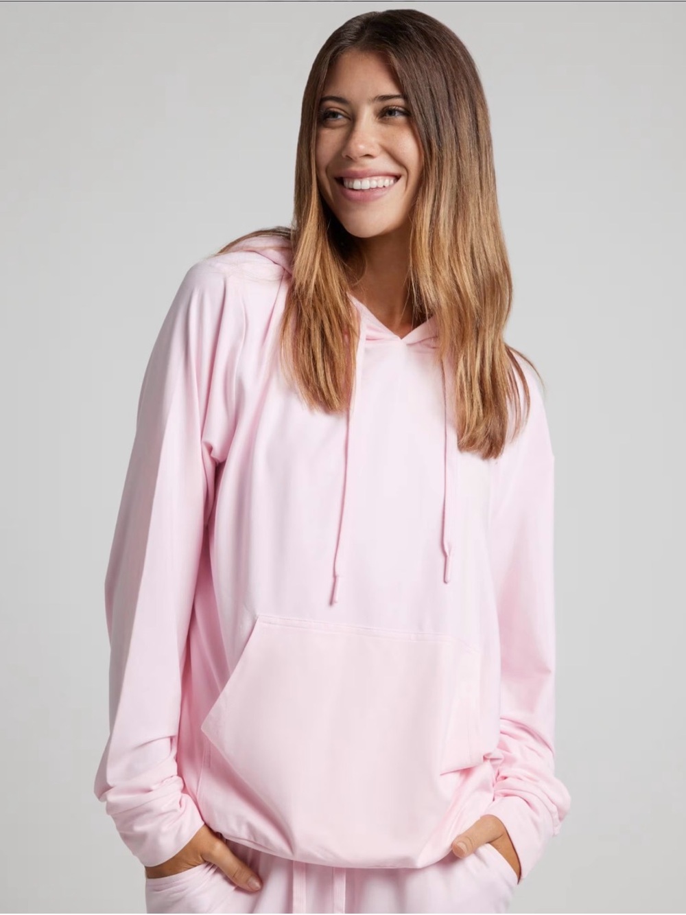 Comfrt AllDay Jersey Hoodie Womens Medium Cherry Blossom Limited Edition NWOT - Picture 2 of 11